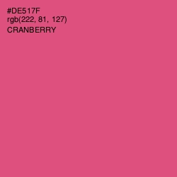 #DE517F - Cranberry Color Image