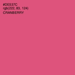 #DE537C - Cranberry Color Image