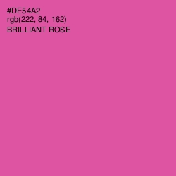 #DE54A2 - Brilliant Rose Color Image