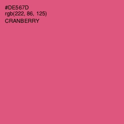 #DE567D - Cranberry Color Image