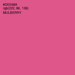 #DE568A - Mulberry Color Image