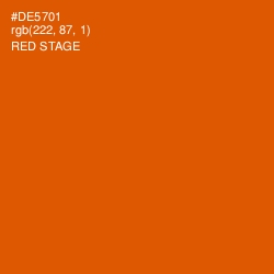 #DE5701 - Red Stage Color Image