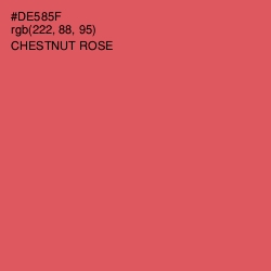 #DE585F - Chestnut Rose Color Image