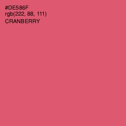 #DE586F - Cranberry Color Image