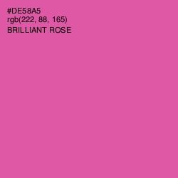 #DE58A5 - Brilliant Rose Color Image