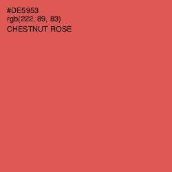 #DE5953 - Chestnut Rose Color Image