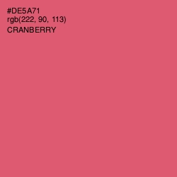 #DE5A71 - Cranberry Color Image