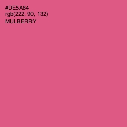 #DE5A84 - Mulberry Color Image