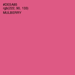 #DE5A85 - Mulberry Color Image