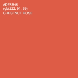 #DE5B45 - Chestnut Rose Color Image