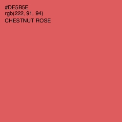 #DE5B5E - Chestnut Rose Color Image