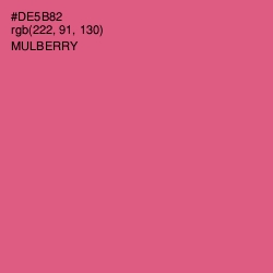 #DE5B82 - Mulberry Color Image