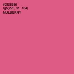 #DE5B86 - Mulberry Color Image