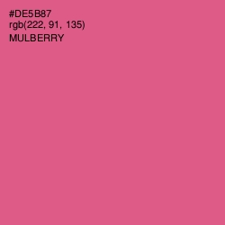 #DE5B87 - Mulberry Color Image