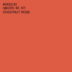 #DE5C43 - Chestnut Rose Color Image