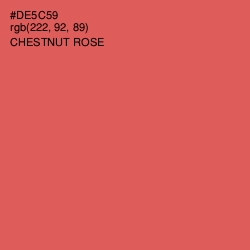 #DE5C59 - Chestnut Rose Color Image