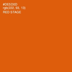 #DE5D0D - Red Stage Color Image
