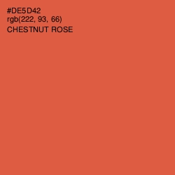 #DE5D42 - Chestnut Rose Color Image