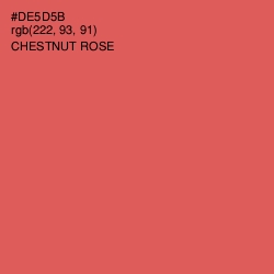 #DE5D5B - Chestnut Rose Color Image