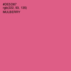 #DE5D87 - Mulberry Color Image