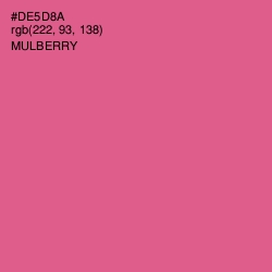 #DE5D8A - Mulberry Color Image