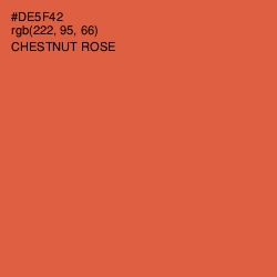 #DE5F42 - Chestnut Rose Color Image