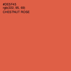 #DE5F45 - Chestnut Rose Color Image