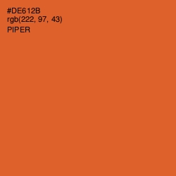 #DE612B - Piper Color Image