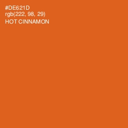 #DE621D - Hot Cinnamon Color Image