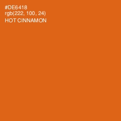 #DE6418 - Hot Cinnamon Color Image