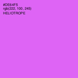 #DE64F5 - Heliotrope Color Image