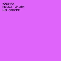 #DE64FA - Heliotrope Color Image