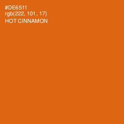 #DE6511 - Hot Cinnamon Color Image
