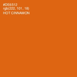 #DE6512 - Hot Cinnamon Color Image