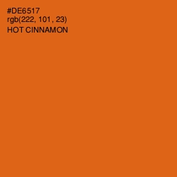 #DE6517 - Hot Cinnamon Color Image
