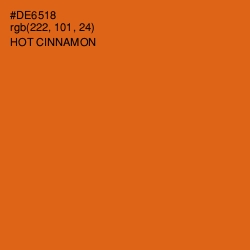 #DE6518 - Hot Cinnamon Color Image