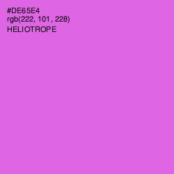 #DE65E4 - Heliotrope Color Image