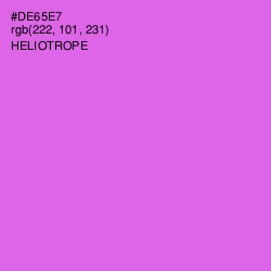 #DE65E7 - Heliotrope Color Image