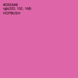 #DE66A8 - Hopbush Color Image