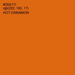 #DE6711 - Hot Cinnamon Color Image