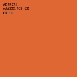 #DE6734 - Piper Color Image