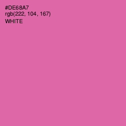 #DE68A7 - Hopbush Color Image