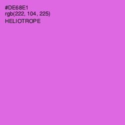 #DE68E1 - Heliotrope Color Image