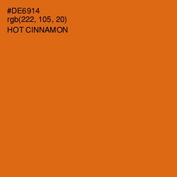 #DE6914 - Hot Cinnamon Color Image