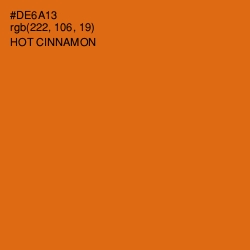 #DE6A13 - Hot Cinnamon Color Image