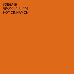 #DE6A19 - Hot Cinnamon Color Image