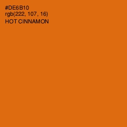 #DE6B10 - Hot Cinnamon Color Image