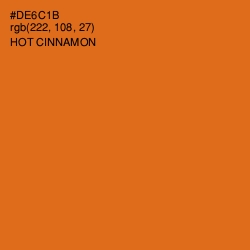 #DE6C1B - Hot Cinnamon Color Image