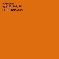 #DE6D10 - Hot Cinnamon Color Image