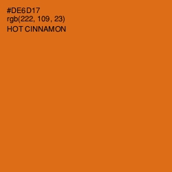 #DE6D17 - Hot Cinnamon Color Image